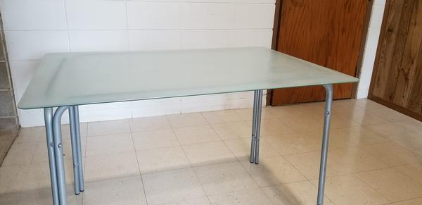 Ikea glass table