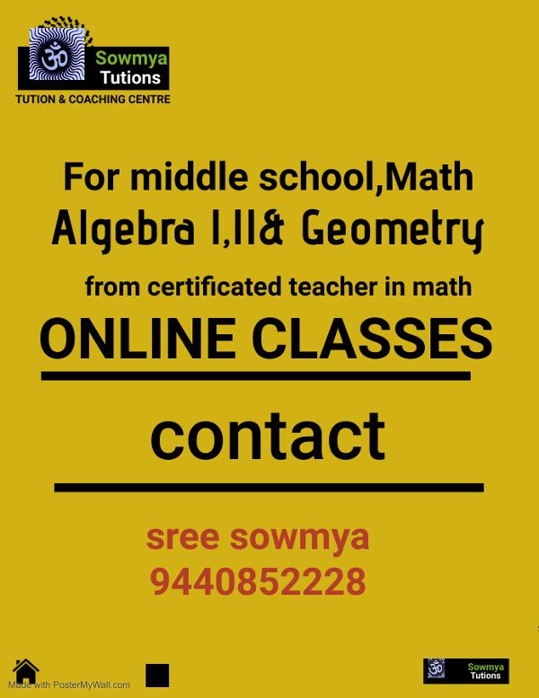 Sowmya tuitions